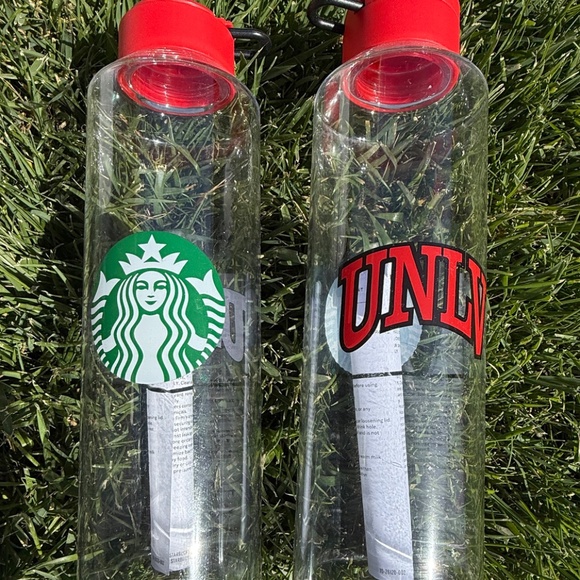 New 2022 Starbucks UNLV rebels plastic Water Bottle college (2), you get both - Picture 2 of 8